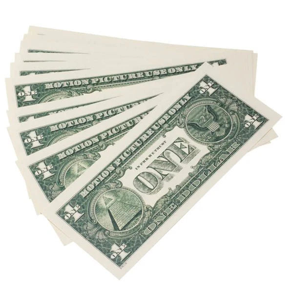 1980s Series $1 Full Print Prop Money Stack (100 Bills)