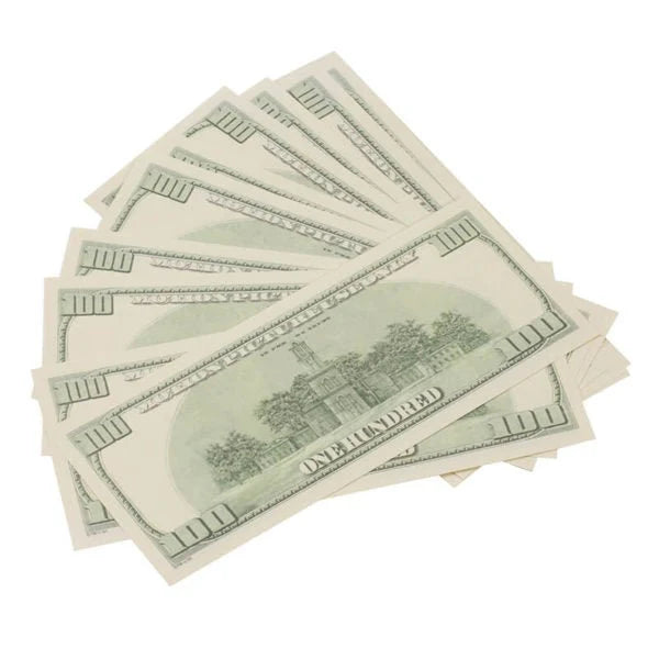 2000 Series $100 Full Print Prop Money Stack Set – $100,000 (10 Stacks)