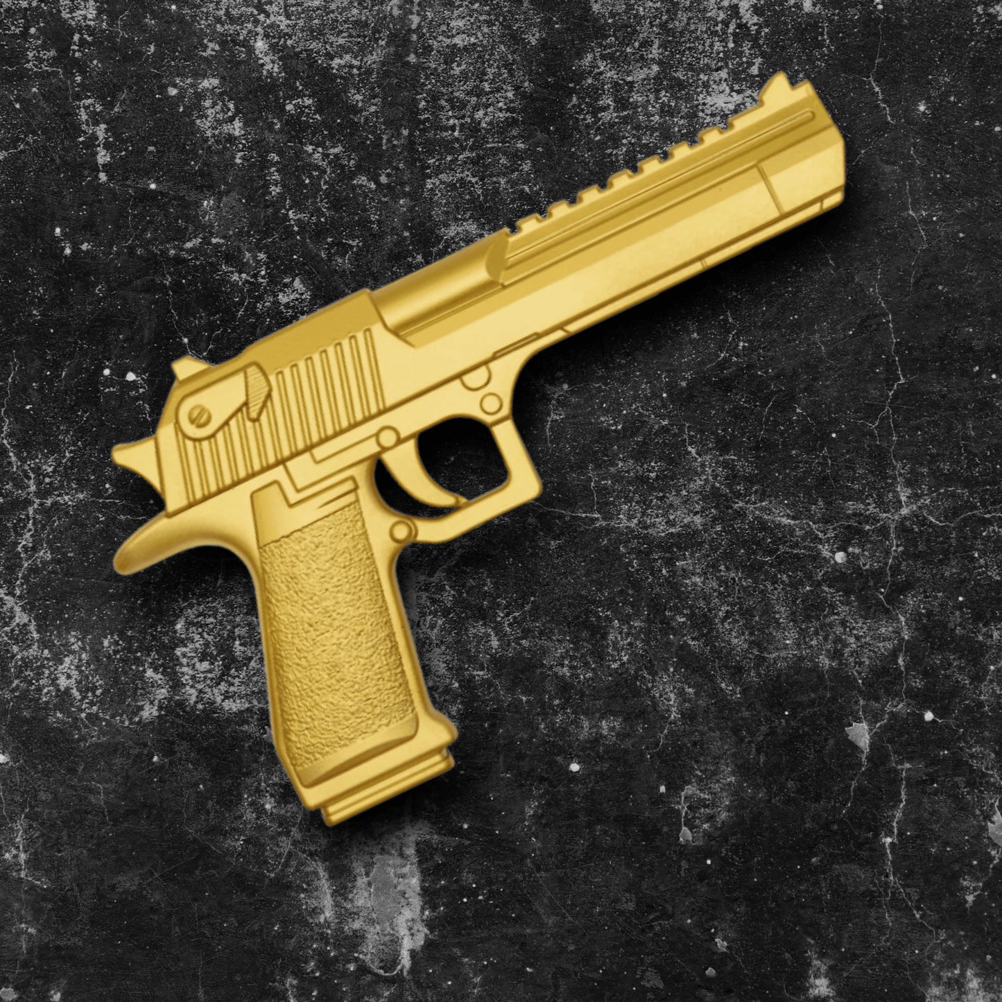 Gold Foam Desert Eagle–Style Prop Replica – 12.75 Inch