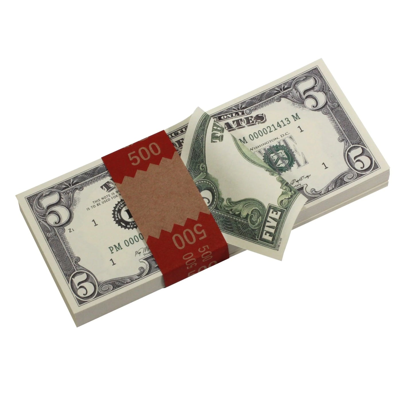 1980s Full Print Prop Money Bundle – 5 Stacks (18,500 Bills)