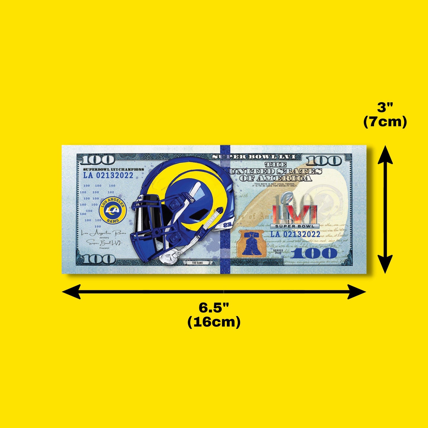 LA Rams Championship Money Stack | New Series 100 Dollar Novelty Money