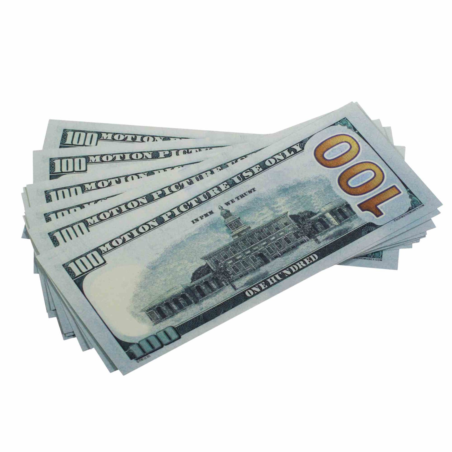 Prop Movie Fx BOGO Deal: New Series $10,000 & $100 Full Print Prop Money Stacks for Film & TV