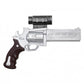 13-Inch Scoped Foam Revolver Prop – Silver & Brown