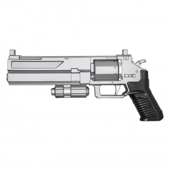 13.75-Inch P-4 Senator Foam Revolver Prop – Silver & Black