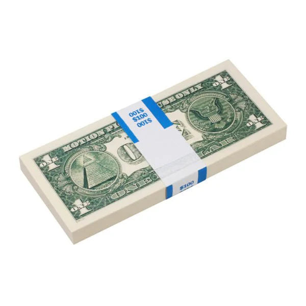 1980s Series $1 Full Print Prop Money Stack (100 Bills)