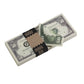 1980s Series $50 Full Print Prop Money Stack with Brown Bank Strap