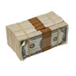 1980s Style Aged $100 Full Print Prop Money Stack Set – $50,000