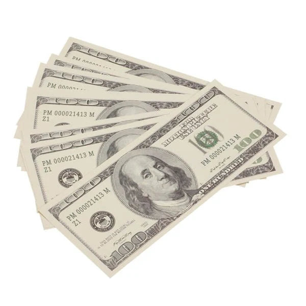 2000s Series $100 Full Print Prop Money Stack (100 Bills)