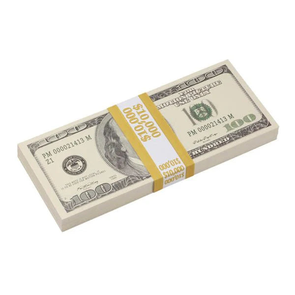 2000 Series $100 Full Print Prop Money Stack Set – $1,000,000 (100 Stacks)