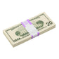 2000s Series $20 Full Print Prop Money Stack (100 Bills)