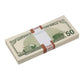 2000s Series $50 Full Print Prop Money Stack (100 Bills)