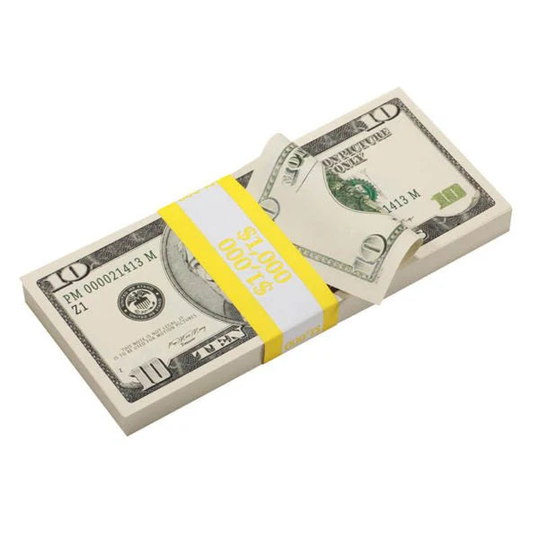 2000s Series Full Print Prop Money Bundle – 5 Stacks (18,500 Bills)