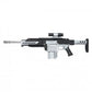 34.5-Inch Foam Sci-Fi Rifle Prop with Black & Silver Finish