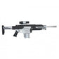 34.5-Inch Foam Sci-Fi Rifle Prop with Black & Silver Finish