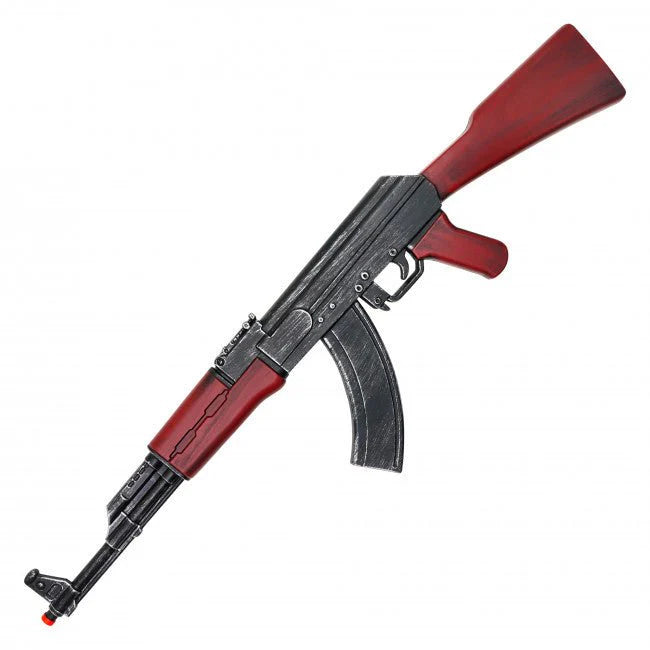 39.5-Inch Foam AK-Style Rifle Prop – Wood & Metal Finish