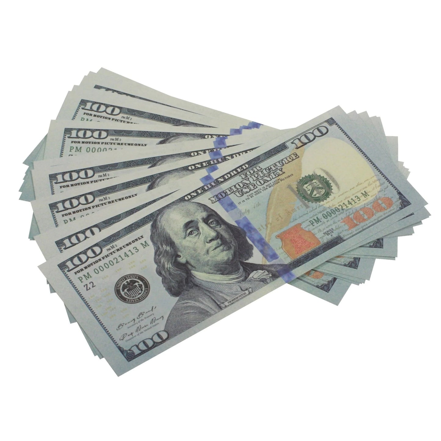 New Series $100 Full Print Prop Money Stack Set – $1,000,000 (100 Stacks)