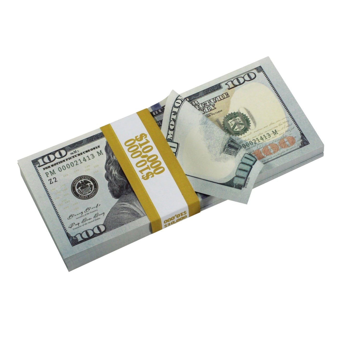 New Series $100 Full Print Prop Money Stack Set – $250,000 (25 Stacks)