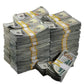 Aged Look $100 Full Print Prop Money Stack Set – $500,000 (50 Stacks)