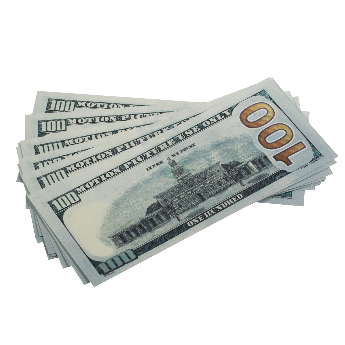 New Style $100 Full Print Prop Money Bundle – 10 Stacks (1,000 Bills)