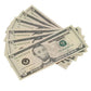 New Style $5 Full Print Prop Money Stack (100 Bills)
