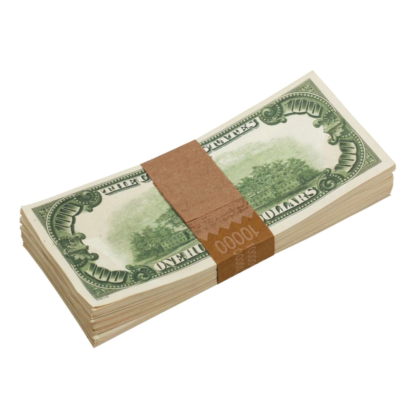 1980s Style Aged $100 Full Print Prop Money Stack – $10,000