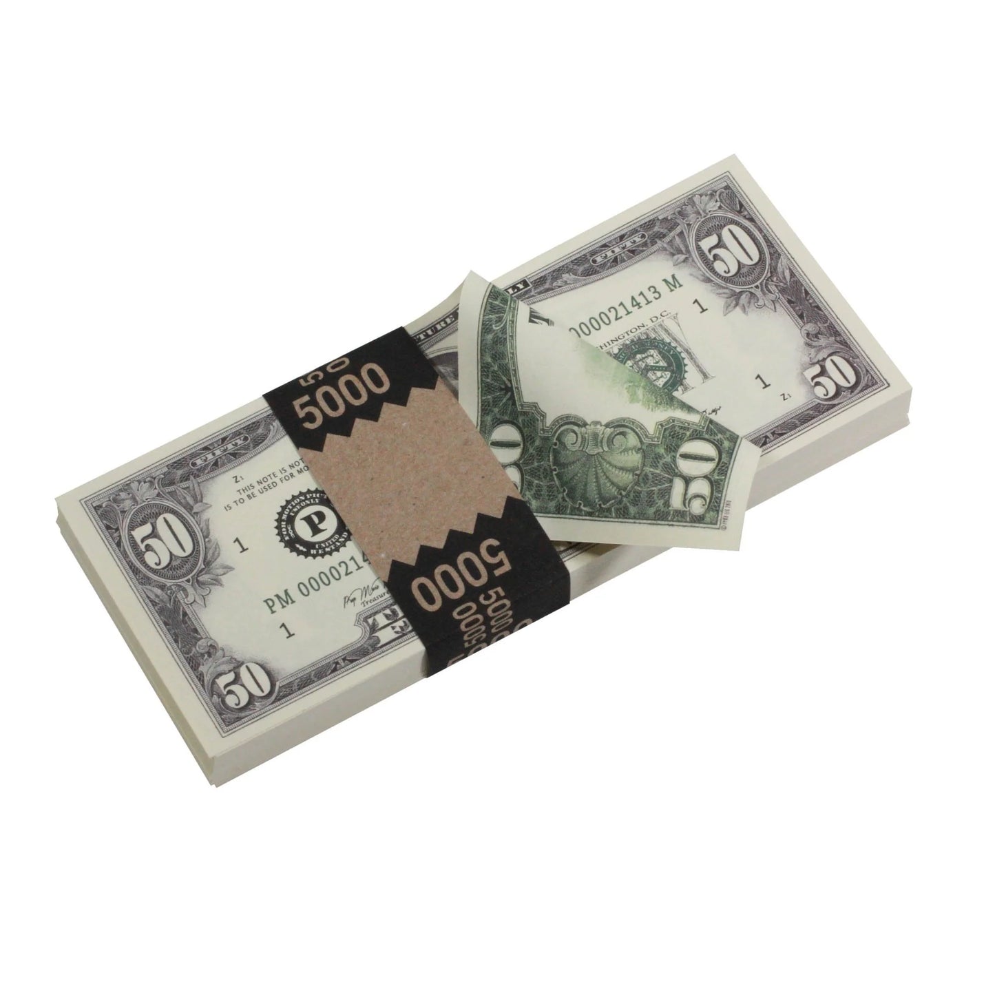 1980s Full Print Prop Money Bundle – 5 Stacks (18,500 Bills)