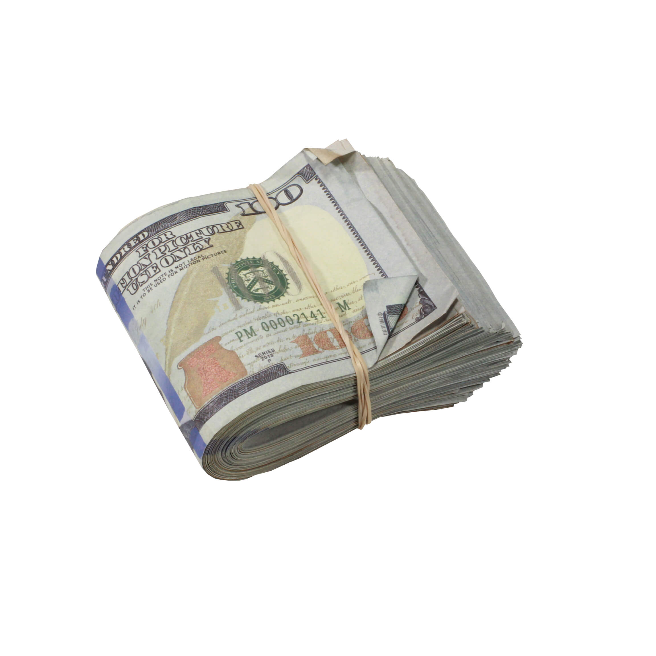 New Series $2,000 Aged Full Print Prop Money Stack – PropMovieFX