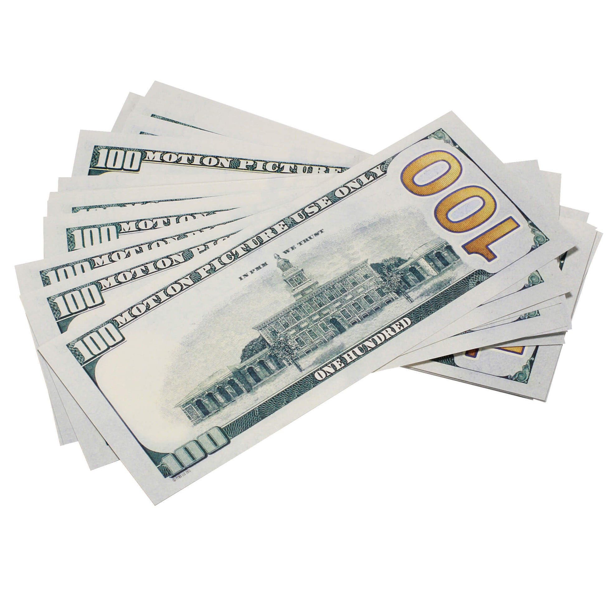 Prop Money Full Print Stack for Movie, TV, Video, Novelty and Photography  100PCS Prop Money New Style 100s Total $10000