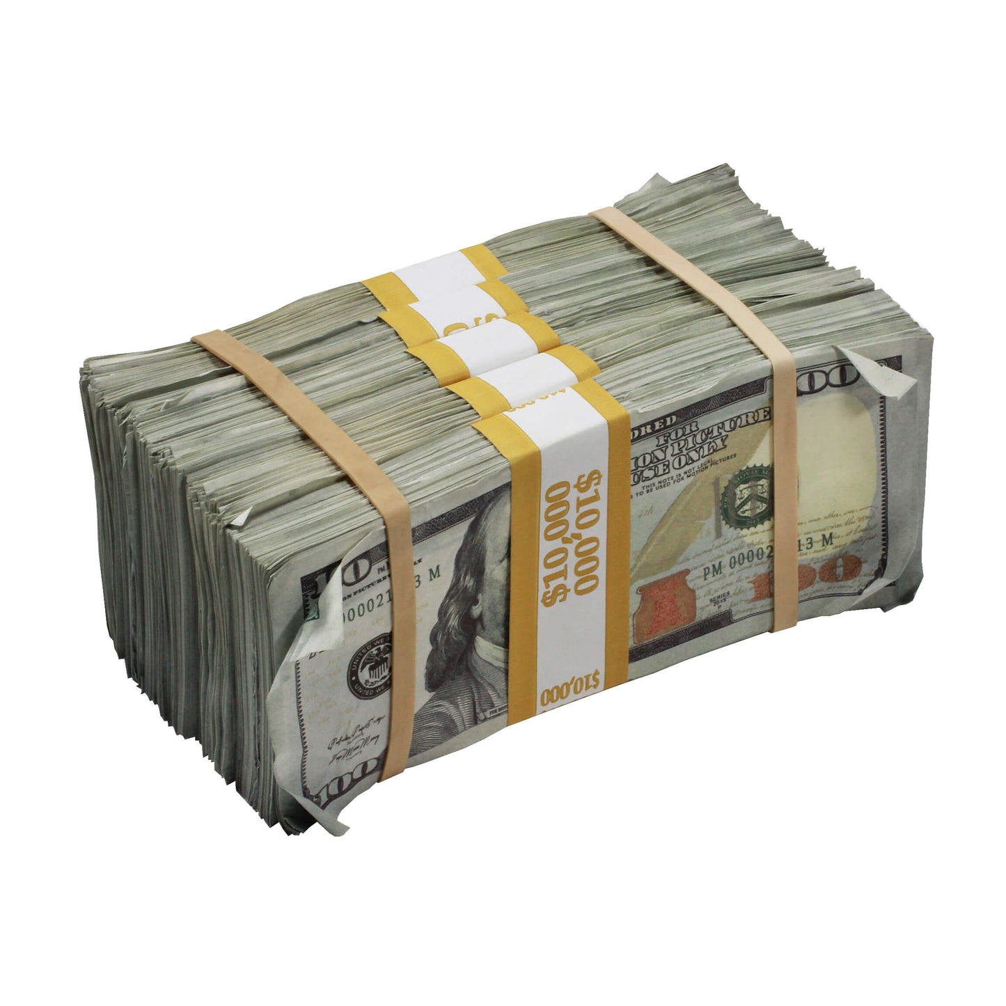 New Series $50,000 Aged Full Print Prop Money Stack Bundle