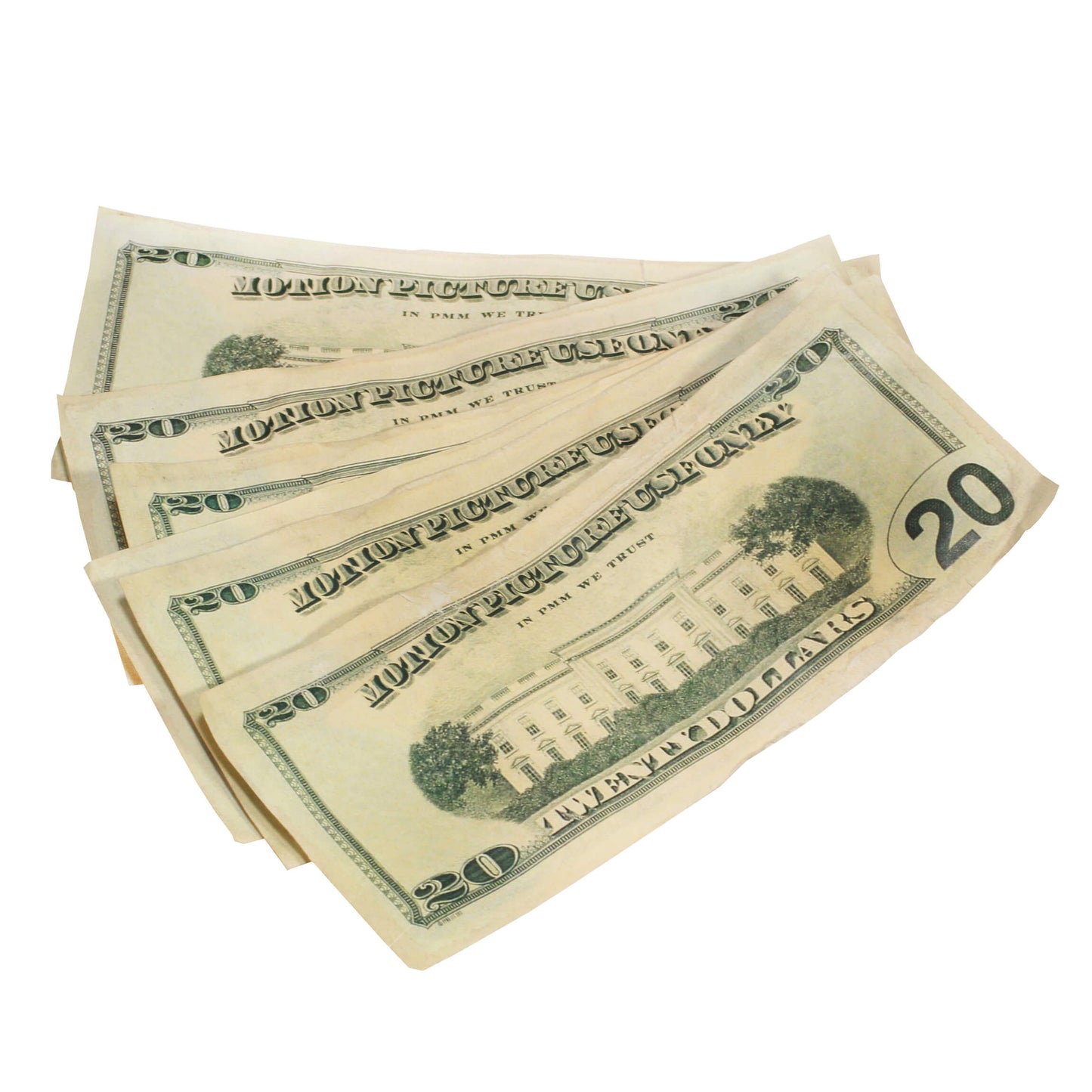 New Series $2,000 Aged Full Print Prop Money Stack