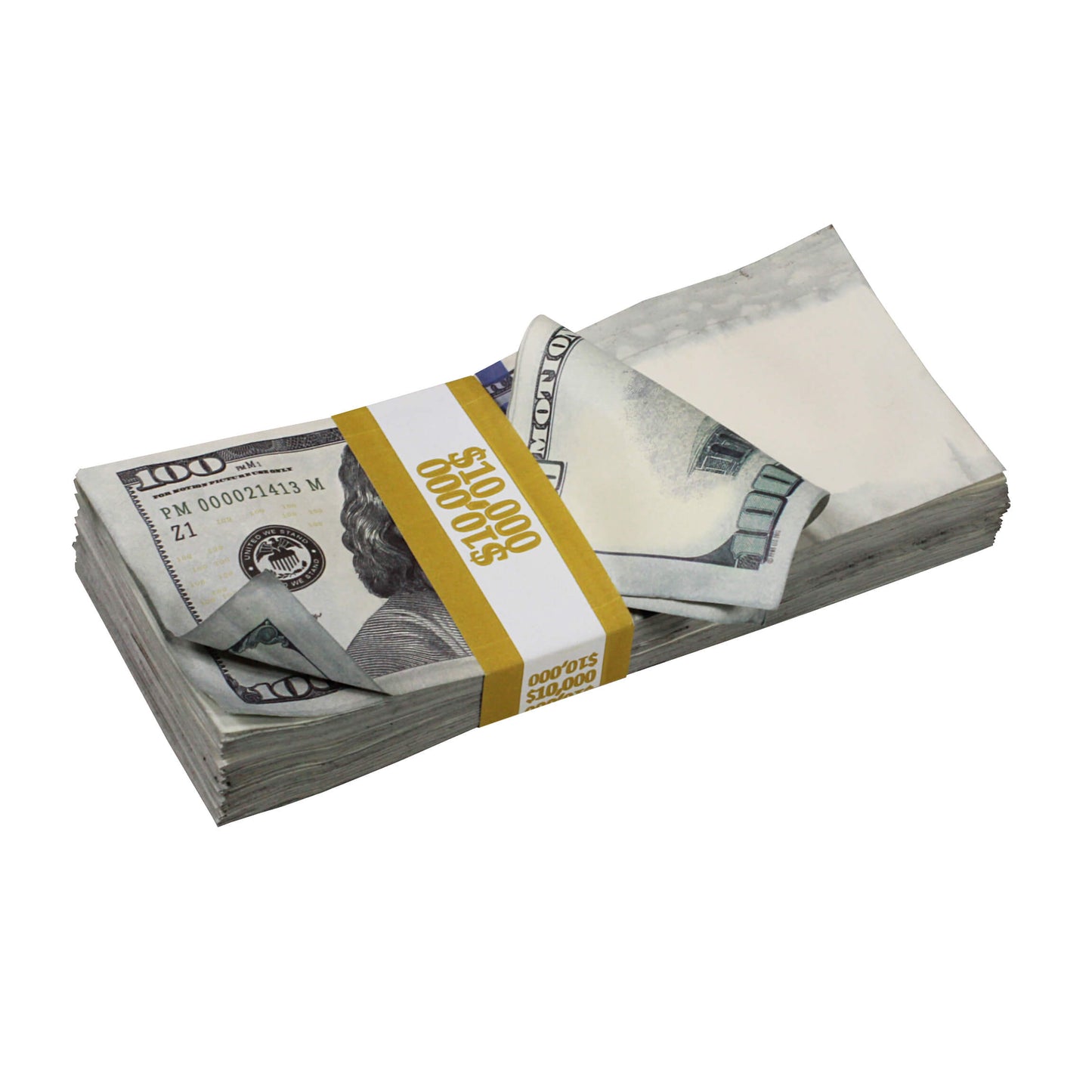 New Series $500,000 Aged Blank Filler Stack Prop Money Bundle