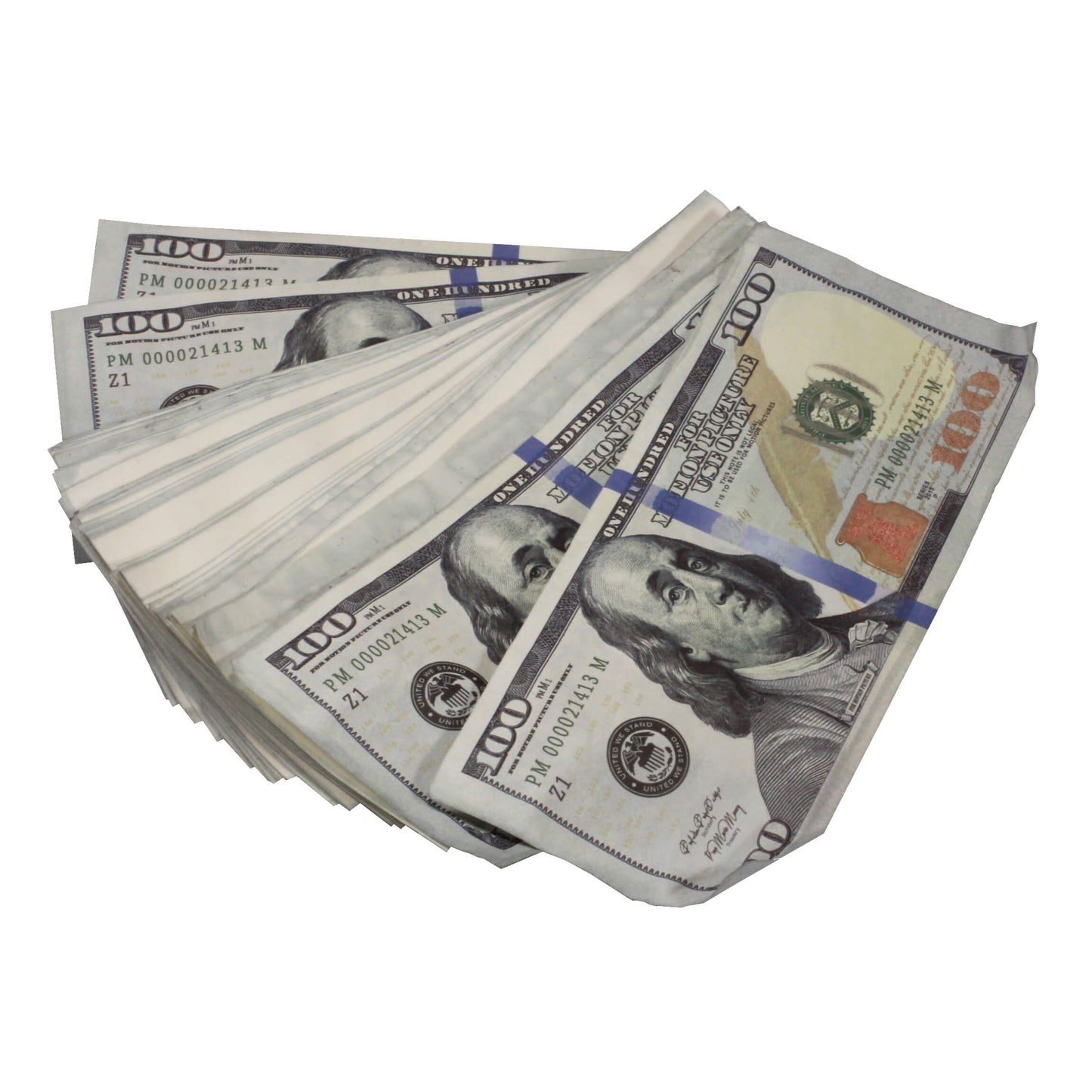 New Series $500,000 Aged Blank Filler Stack Prop Money Bundle