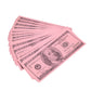 Pink Money Stack | 2000 Series 100 Dollar Novelty Prop Money