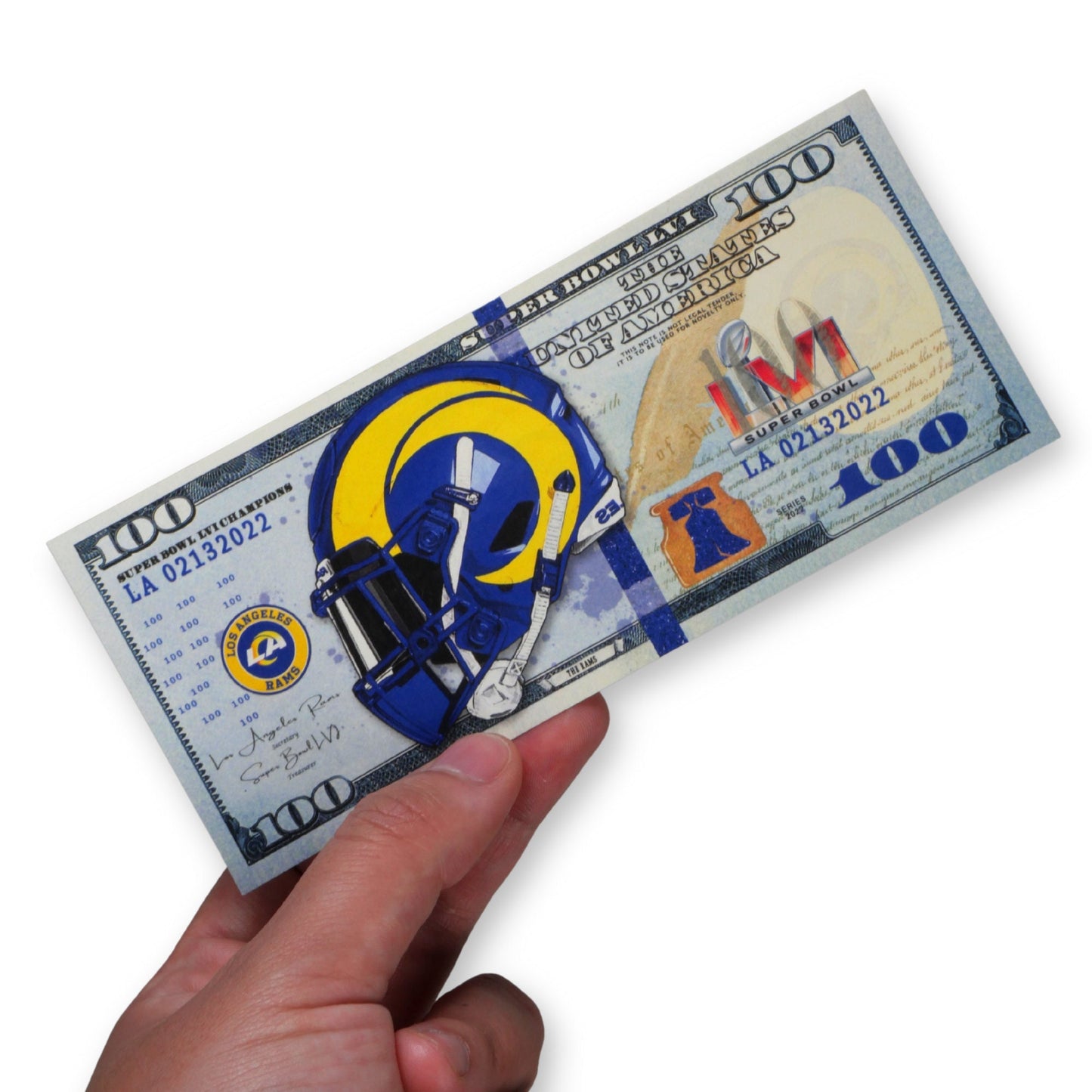 LA Rams Championship Money Stack | New  Series 100 Dollar Novelty Money