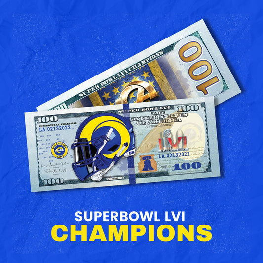 LA Rams Championship Money Stack | New  Series 100 Dollar Novelty Money