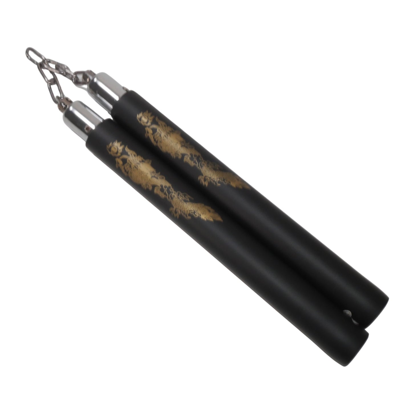 Black Foam Nunchucks with Dragon Design