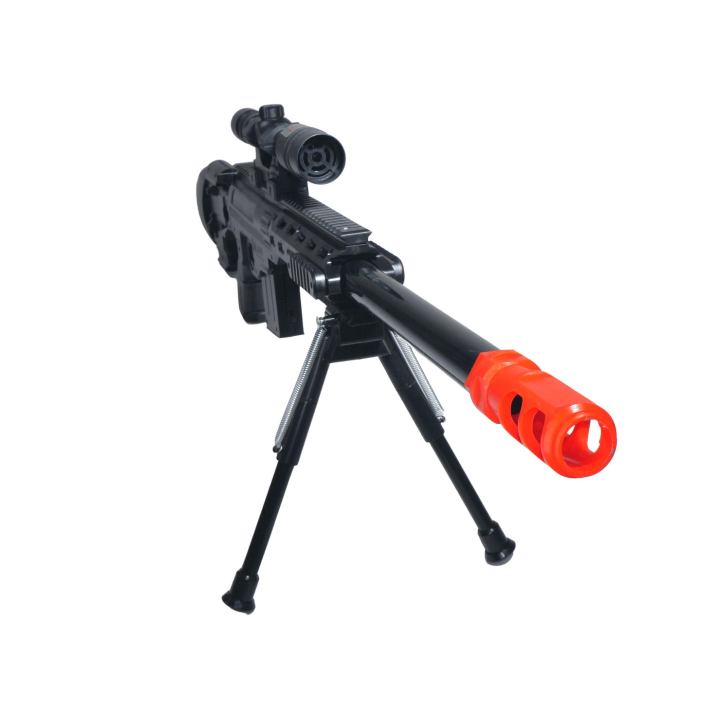 Tactical Spring Sniper Airsoft Rifle Gun With Laser Scope Bipod Prop Gun