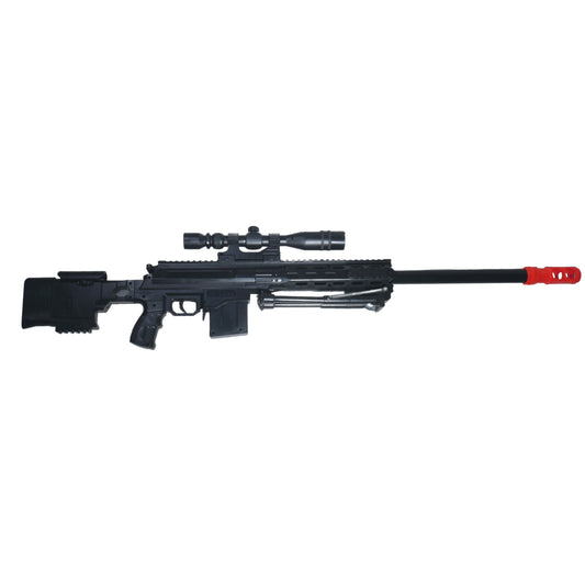 Tactical Spring Sniper Airsoft Rifle Gun With Laser Scope Bipod Prop Gun