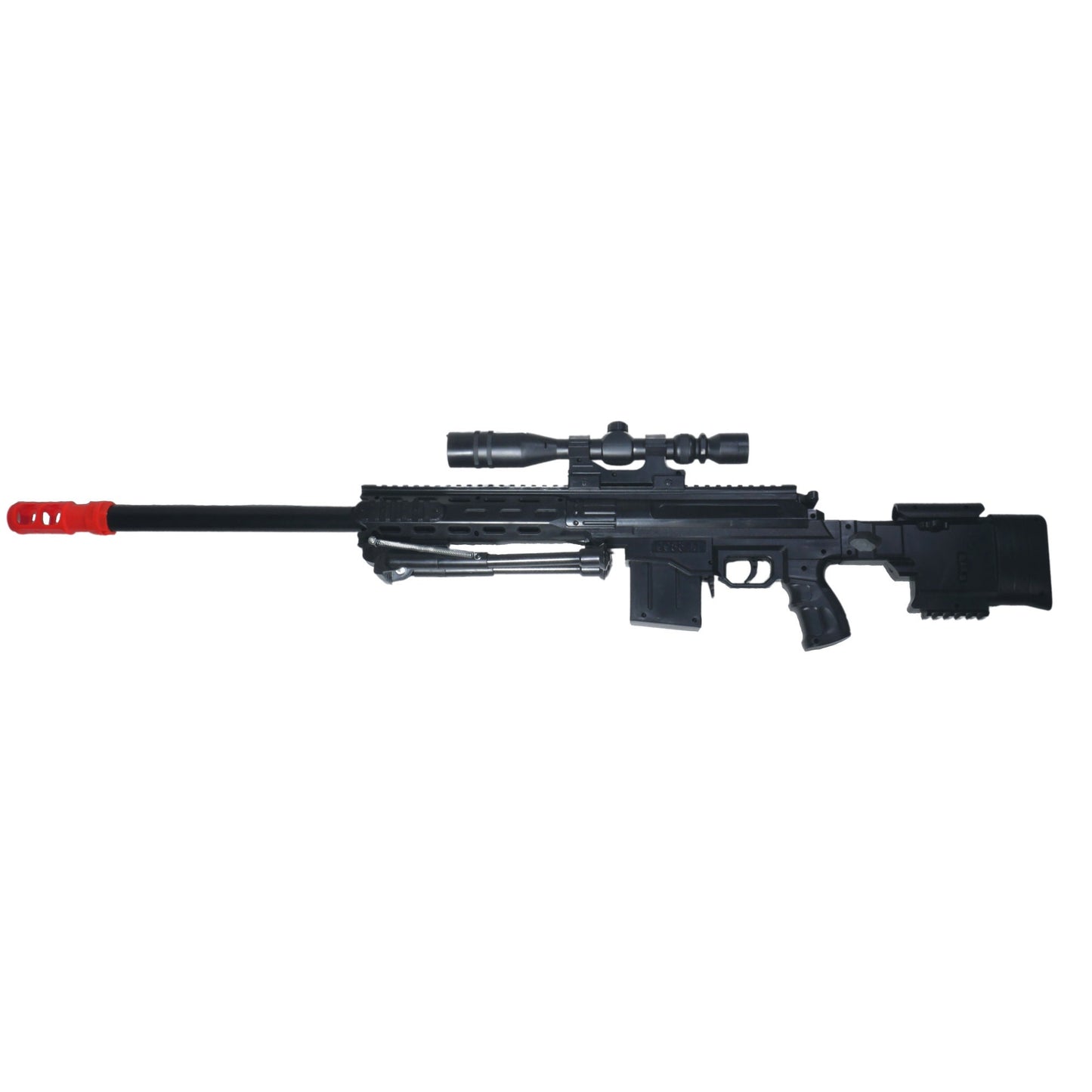 Tactical Spring Sniper Airsoft Rifle Gun With Laser Scope Bipod Prop Gun